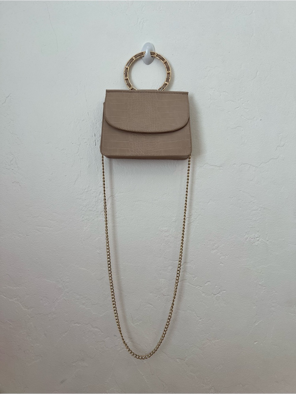 Like Dreams Women’s Cream Purse Gold Accents